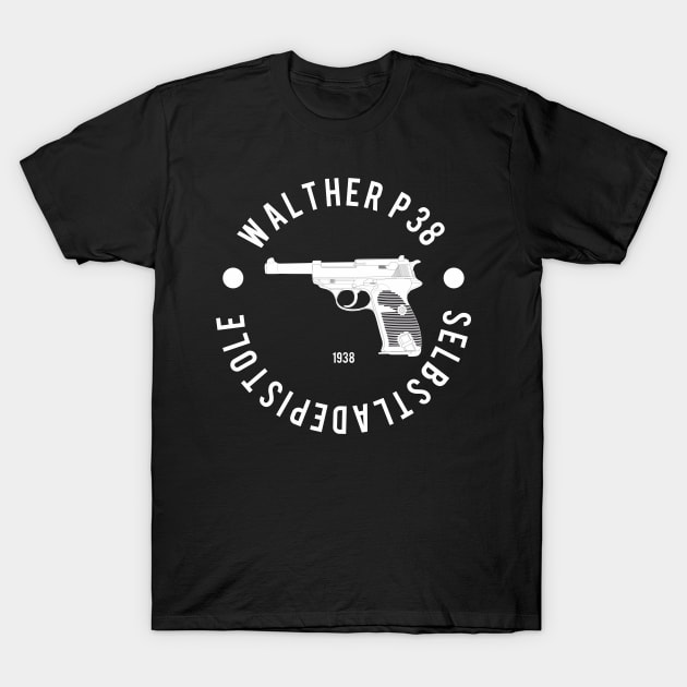 German pistol Walther P38 T-Shirt by FAawRay